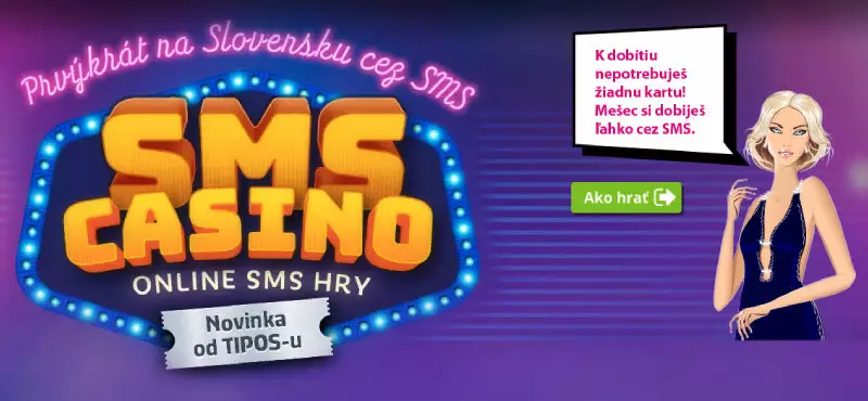 Online casino registrácia a vklad cez mobil a SMS do eTipos!