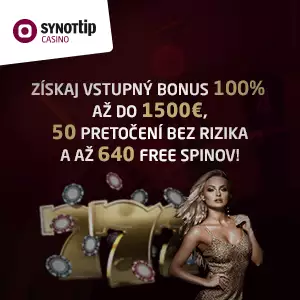 Synottip Casino vstupný bonus
