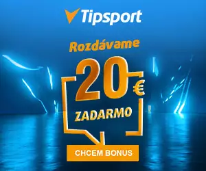 Tipsport bonus bez vkladu 20 eur zadarmo
