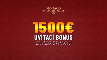 Monaco casino bonus za registráciu do 1500 EUR