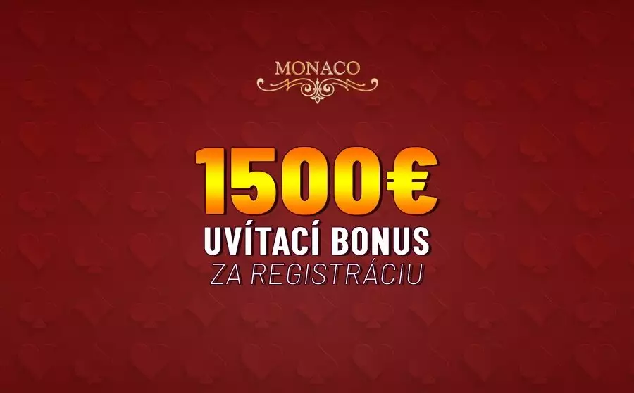 Monaco casino bonus za registráciu do 1500 EUR