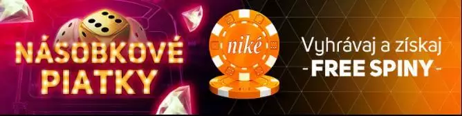 Niké Casino spustilo násobkové piatky a rozdáva free spiny zadarmo