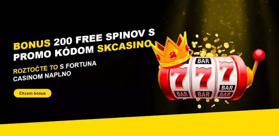 Fortuna Casino vstupný bonus 200 free spinov zadarmo