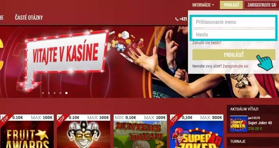 Monaco Casino prihlásenie desktop verzia