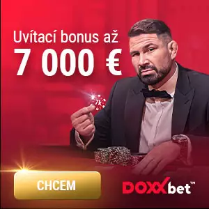 Doxxbet online casino bonus až 7000 EUR + 250 free spins zadarmo