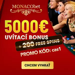 Monacobet casino online bonus až do 5000 EUR