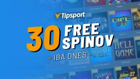 Tipsport bonus a free spiny bez vkladu – Získajte dnes 30 free spinov zdarma