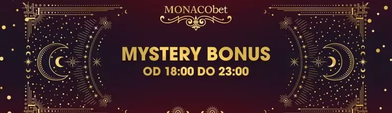 Monacobet mystery bonus od 18:00 do 23:00 každý deň