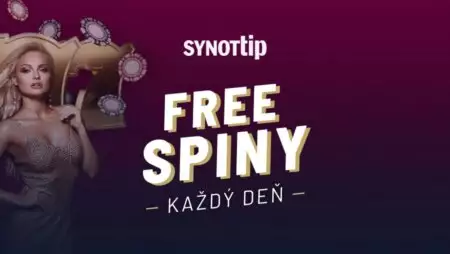 Synottip free spiny zadarmo – 250 voľných zatočení zadarmo