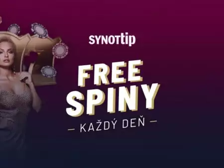 Synottip free spiny zadarmo – 250 voľných zatočení zadarmo