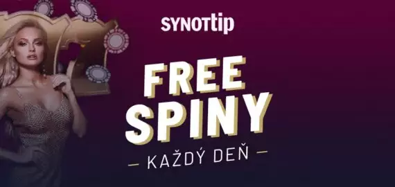 Synottip free spiny zadarmo – 250 voľných zatočení bez rizika