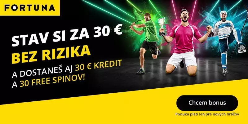 Bonus Fortuna 30 euro tanpa risiko + kredit 30 euro dan 30 putaran gratis