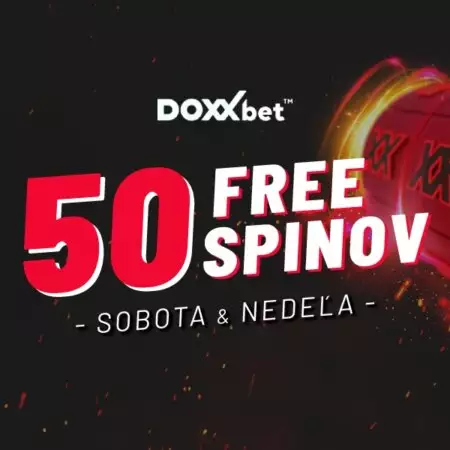 Doxxbet free spiny a bonusy dnes – 50 točení zadarmo