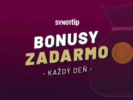 Synottip bonus zadarmo dnes – Získajte bonusy a free spiny zadarmo