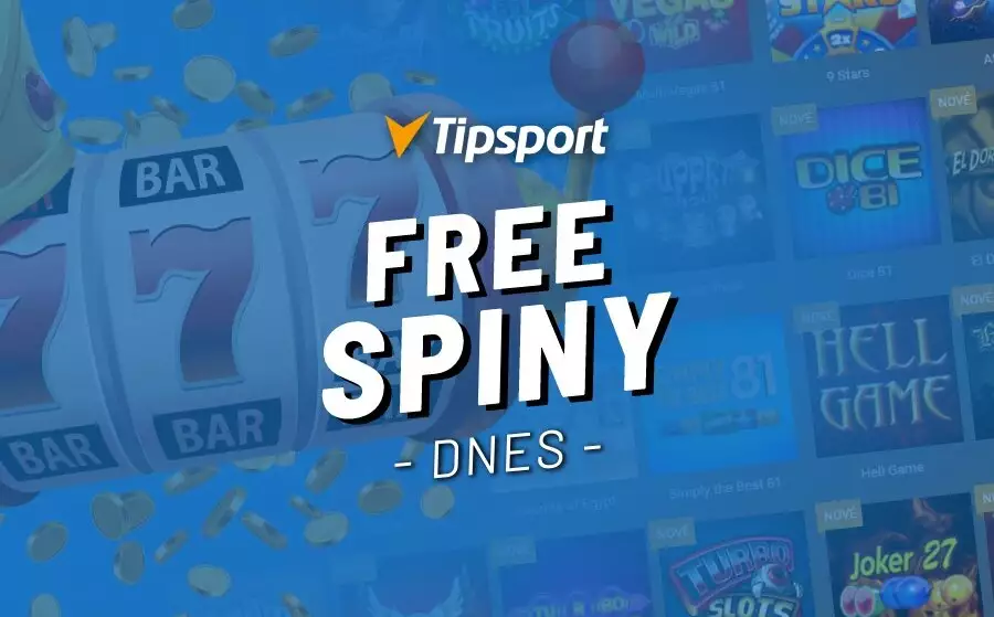 Tipsport casino bonus a free spiny bez vkladu – 5€ prémia zadarmo