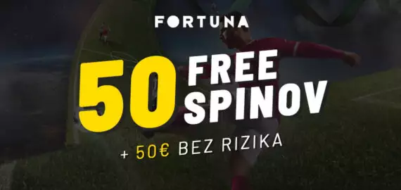 Fortuna bonus bez rizika 50€ + 50 free spins – Získajte atraktívny bonus dnes