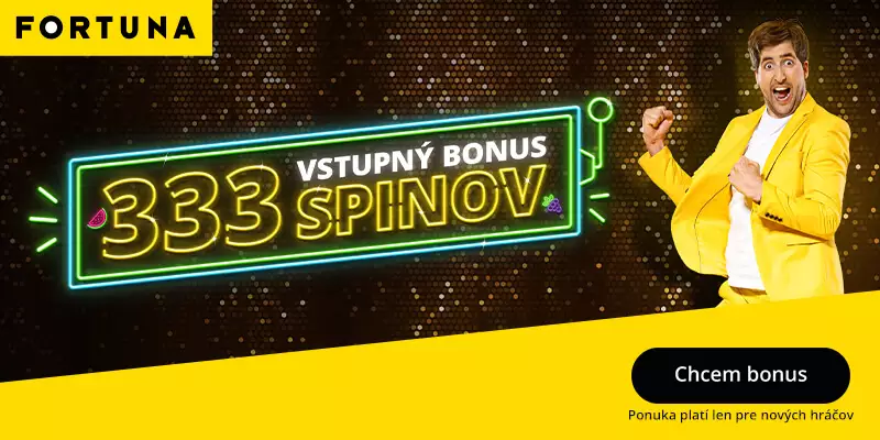 Fortuna casino vstupný bonus 333 free spinov zadarmo