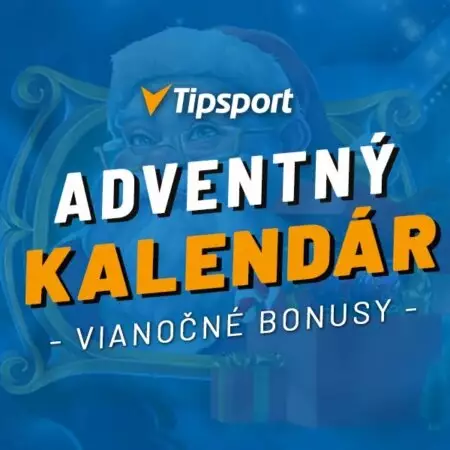 Tipsport adventný kalendár 2022 – Free spiny a peniaze zadarmo