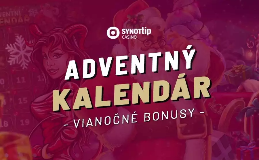 Synottip adventný kalendár 2023 – Bonusy a free spiny zadarmo pre vás