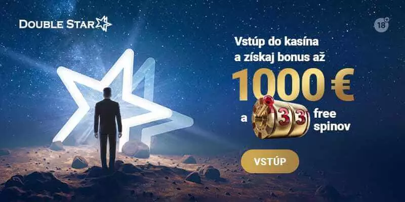 Doublestar casino vstupný bonus do výšky 1000€ a 33 free spinov