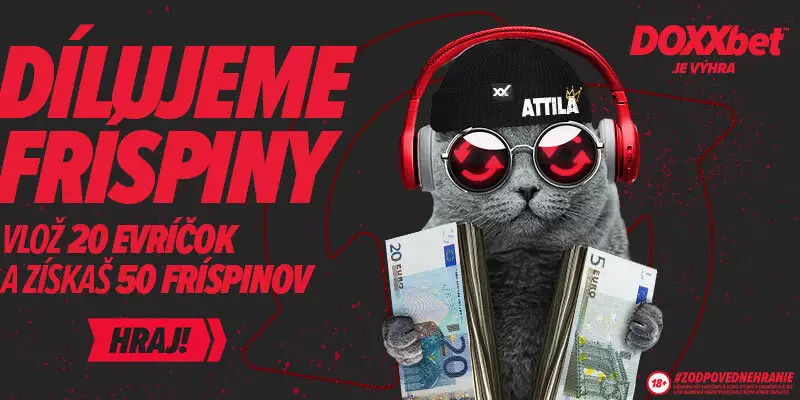 Doxxbet casino dílujeme frí spiny promo akcia