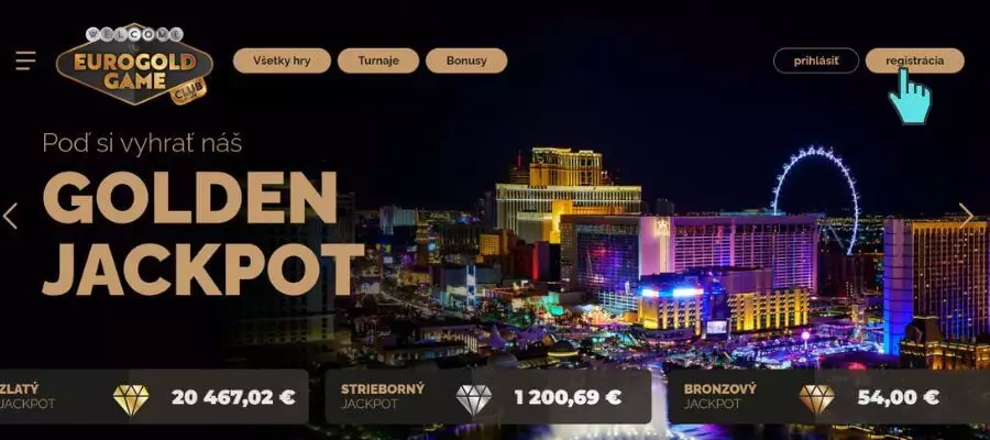 Eurogold game casino registrácia na webe