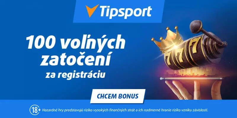 Tipsport casino 100 free spinov zadarmo bonus