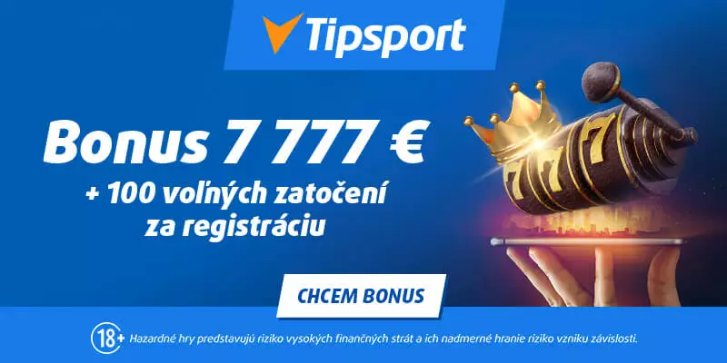 Tipsport casino vstupný bonus 7777 eur za vklad 