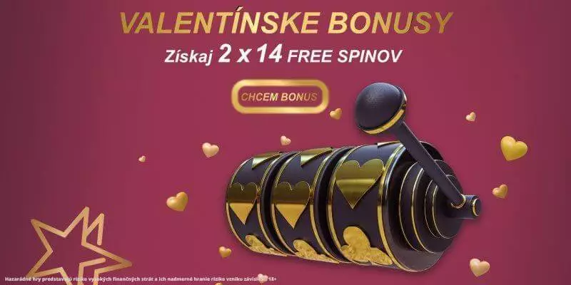 Doublestar 28 valentínskych free spinov zadarmo