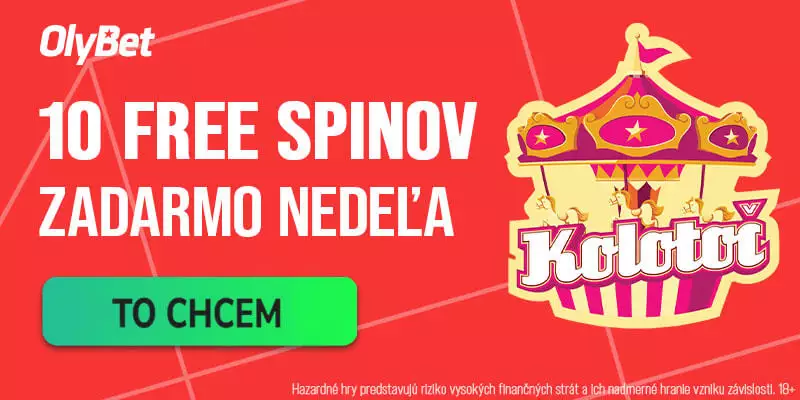 Olybet 10 free spinov zadarmo každú nedeľu