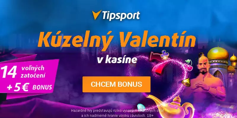 Valentín free spiny Tipsport
