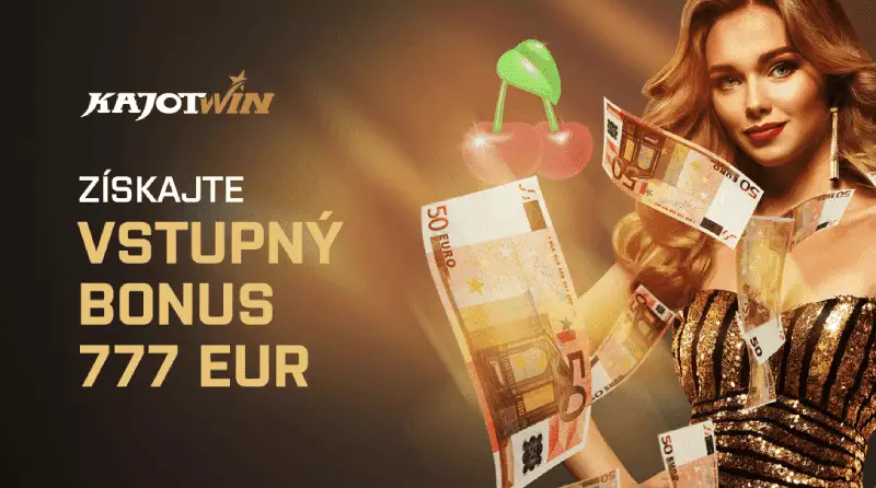 Bonus masuk kasino Kajotwin 777 euro per deposit