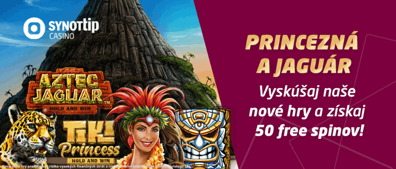 Synottip casino 50 free spinov každý utorok
