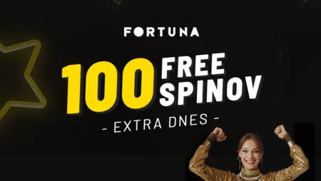 Fortuna free spiny dnes – 30 + 100 voľných točení zadarmo
