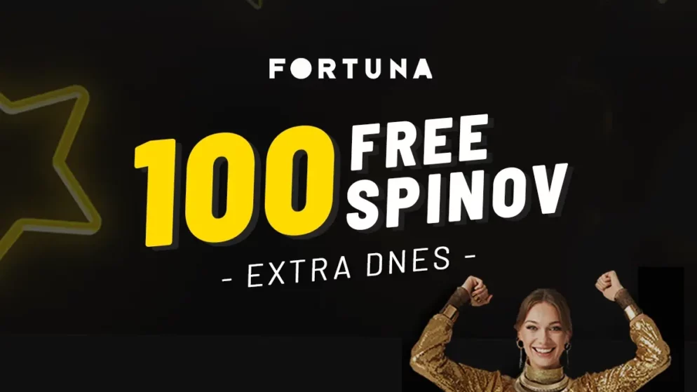 Fortuna free spiny dnes – 30 + 100 voľných točení zadarmo