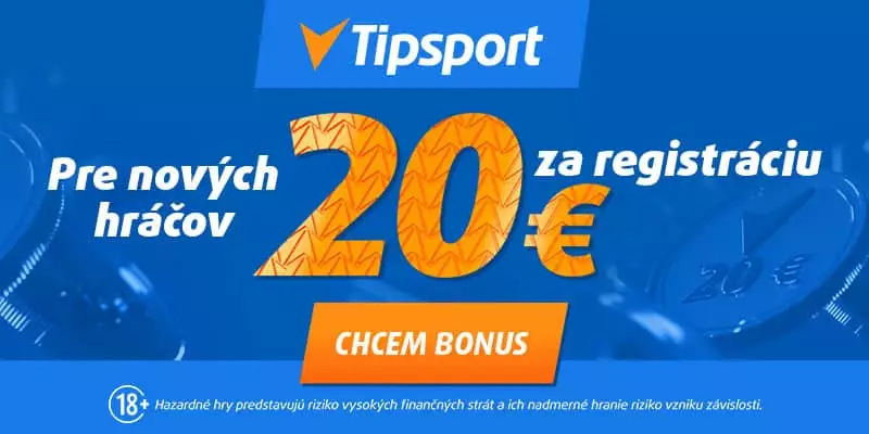 Tipsport bonus 20 eur
