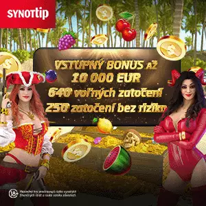Synottip Casino vstupný bonus