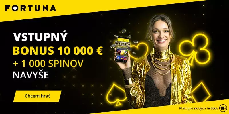 Fortuna free spiny 10000€ + 1000 spinov zadarmo
