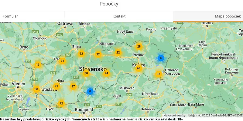 Niké pobočky sa nachádzajú na celom Slovensku.