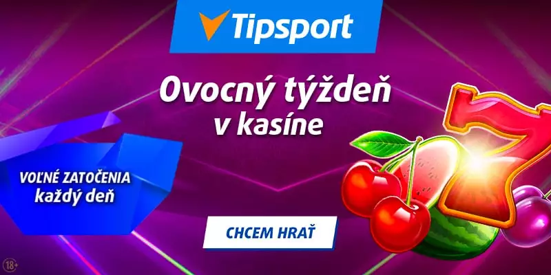 Tipsport free spiny zadarmo ovocný týždeň