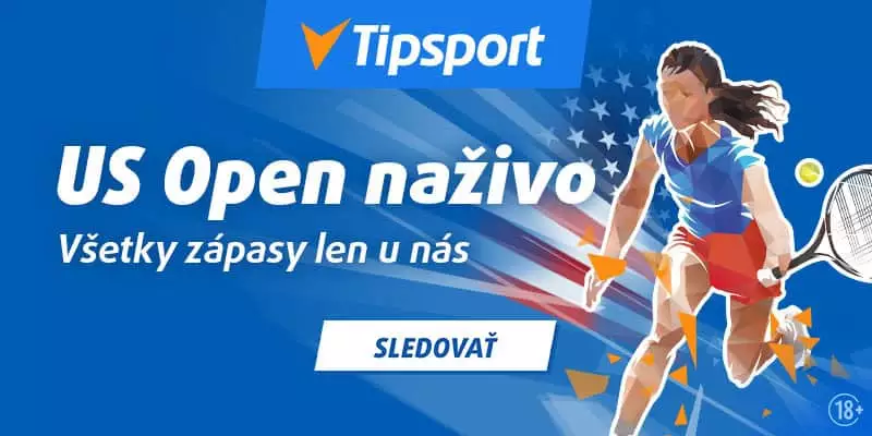 Tipsport bonus 20 EUR zadarmo US Open