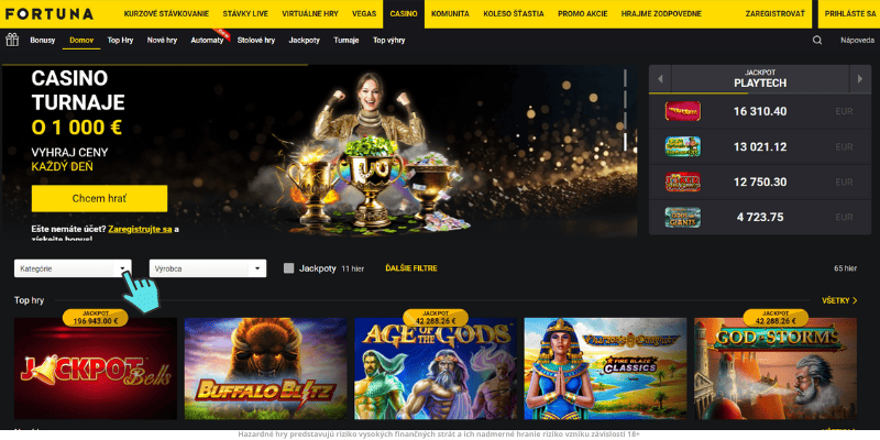 Fortuna automaty stránka prehľad