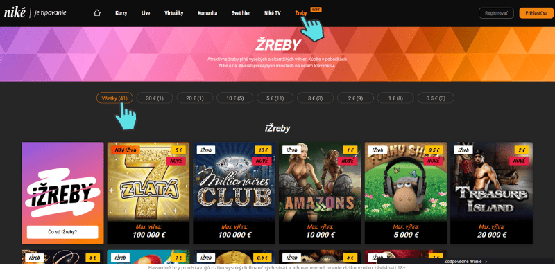 Online stieracie žreby zadarmo a témy