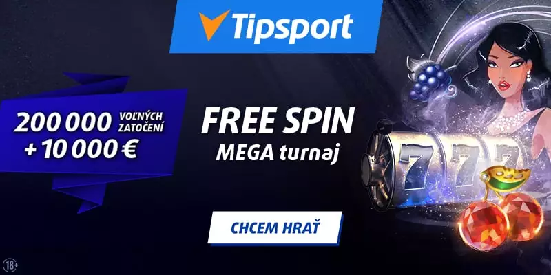 Tipsport free spiny dnes vďaka free spin mega turnaju.