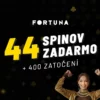 Fortuna free spiny dnes – 444 free spinov zadarmo