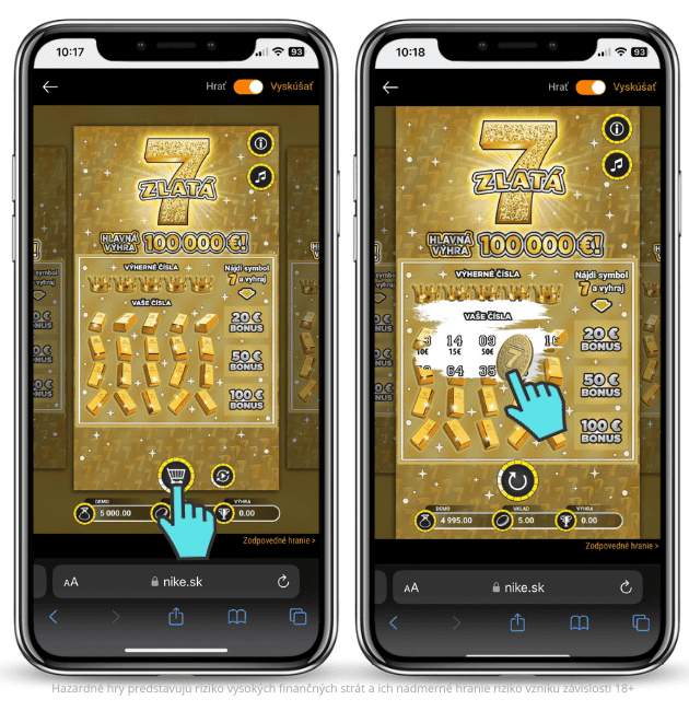 Online stieracie žreby Niké ako si ich zahrať