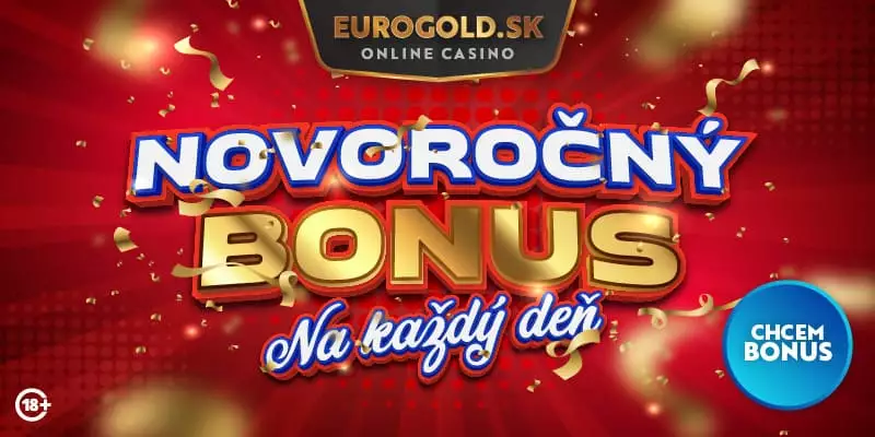 Eurogold casino rozdáva bonusy zadarmo aj po vianociach a aj po novom roku