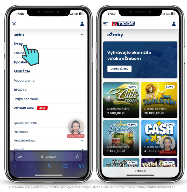 Tipos online stieracie žreby 