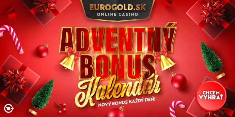Eurogold adventný kalendár so štedrými bonusmi.