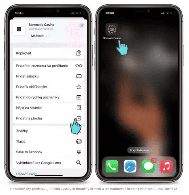 Slovmatic aplikácia ios